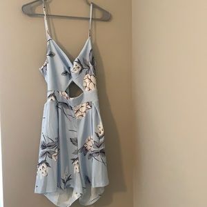 Blue flower romper